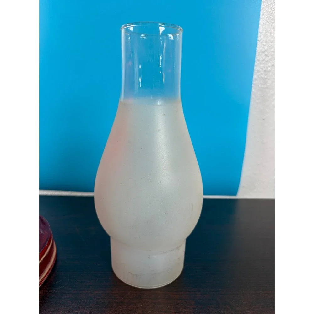 Antique Red Flash‎ Glass Hurricane Lamp